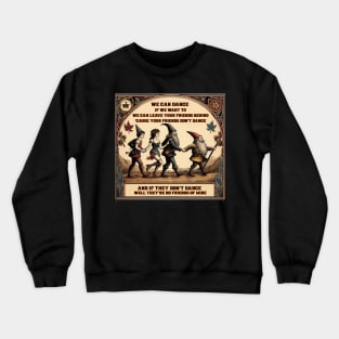 80s Vintage We Can Dance Music Fantasy Illustration Crewneck Sweatshirt